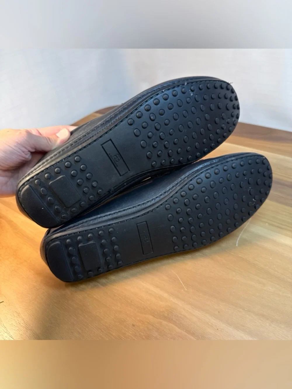 Allen Edmonds Siesta Key Men Sz 10 D Shoe Driving Penny Loafer Black Leather - Picture 8 of 13